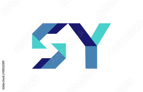 Free Download SY Ribbon Letter Logo - GFXLoad
