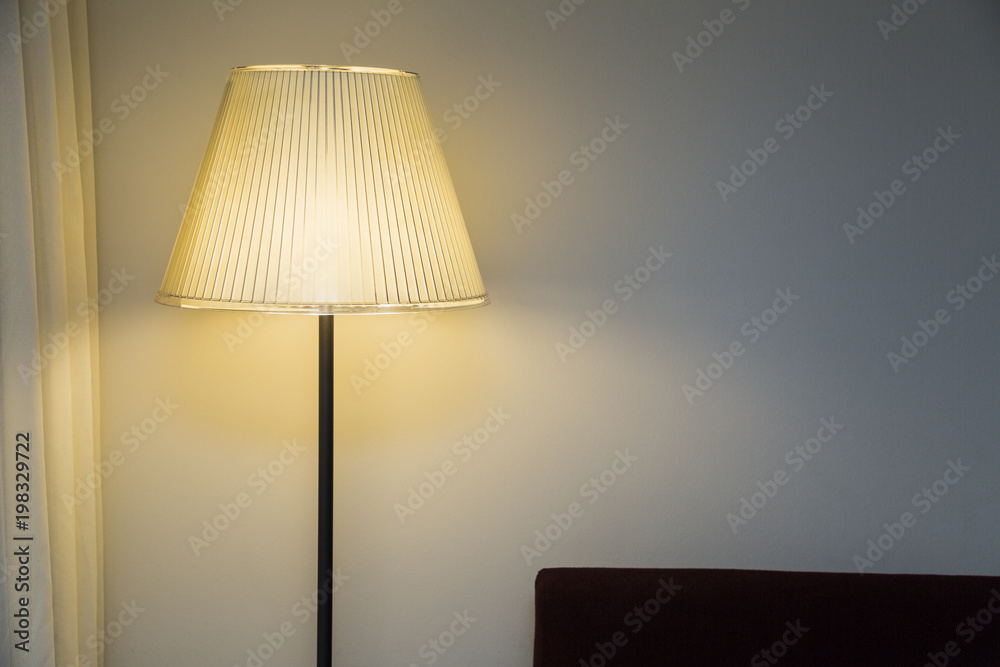 Classic form luxury gold standing turned on night-lamp Classic form luxury gold standing turned on night-lamp