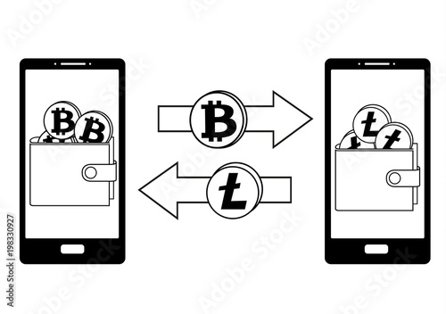exchange between bitcoin and litecoin in the phone