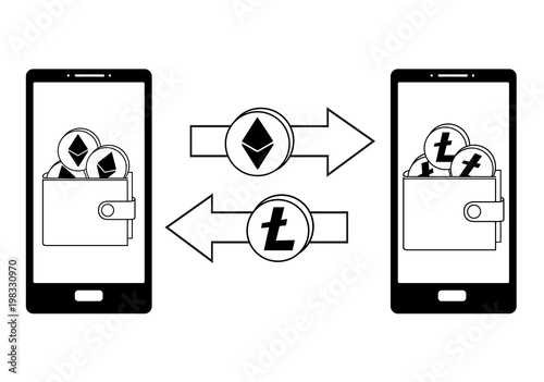 exchange between ethereum and litecoin in the phone