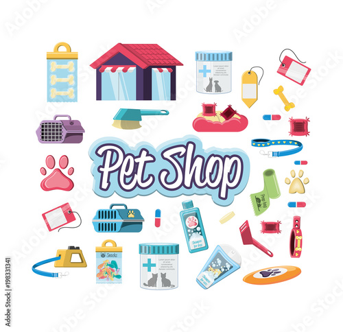 pet shop veterinary elements