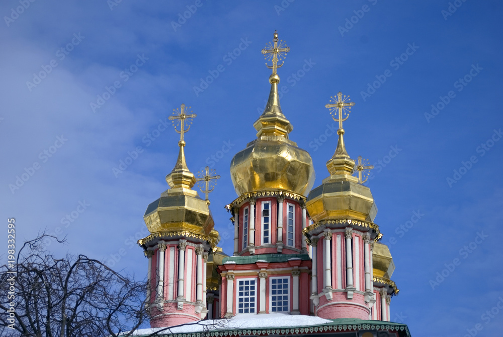 Trinity Sergius Lavra, Sergiyev Posad, Russia. Popular landmark. Color photo.