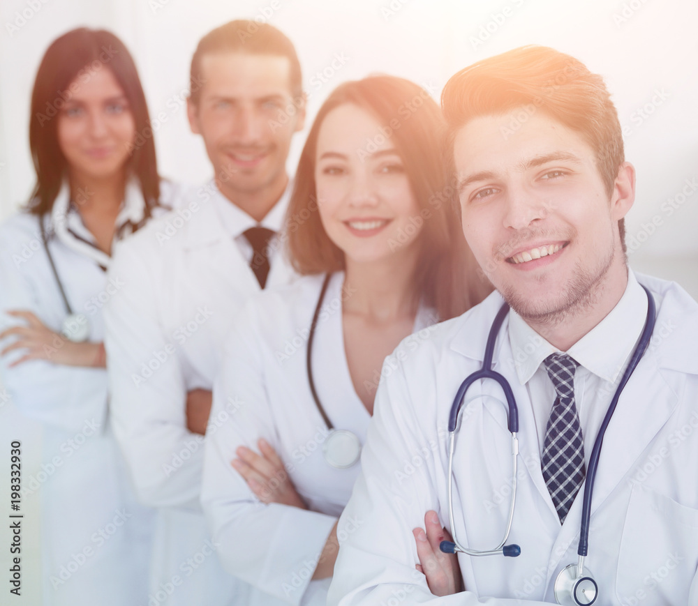 Portrait of confident happy group of doctors Portrait of confident happy group of doctors