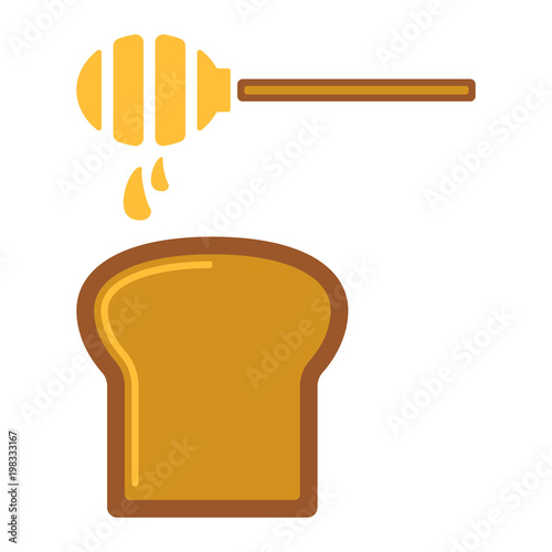 Bienen & Honig Icon - Honigtoast