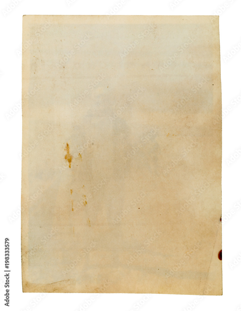 Old paper on white background. Old paper on white background.