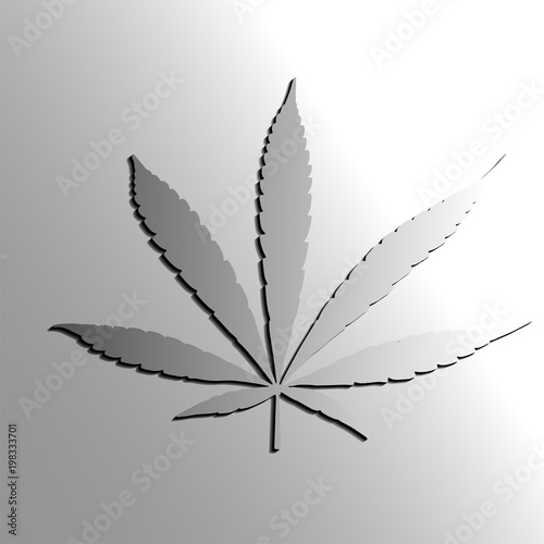  logo/icon of a cannabis.