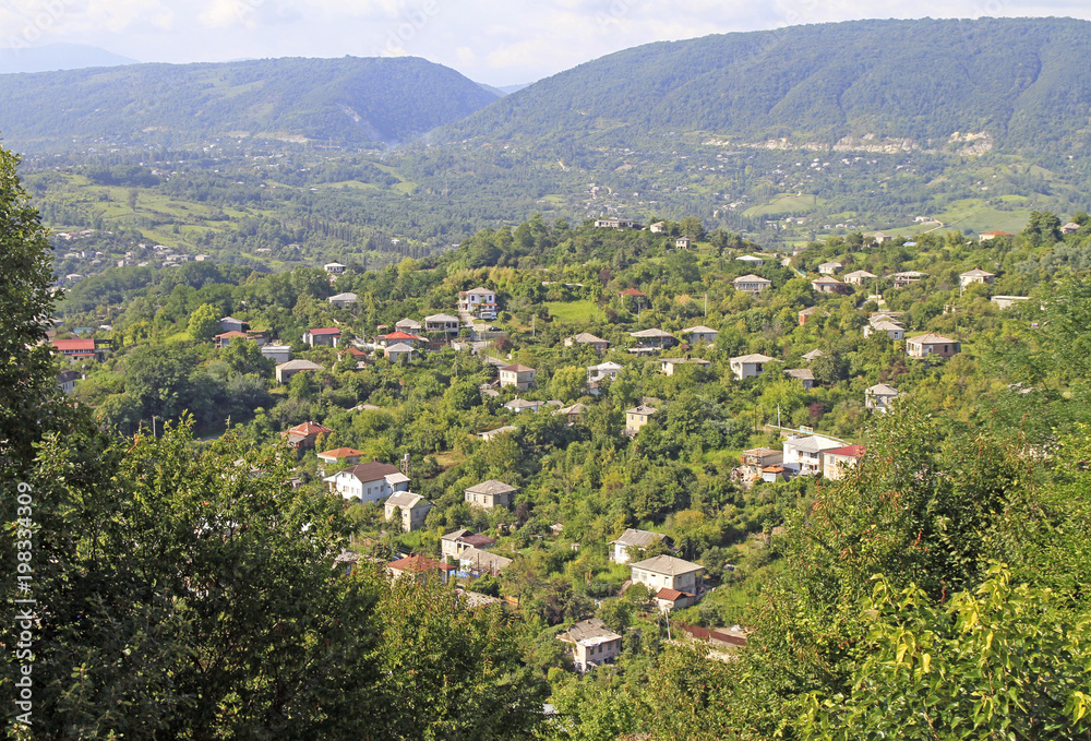 cityscape of Sukhumi - the main city of Abkhazia