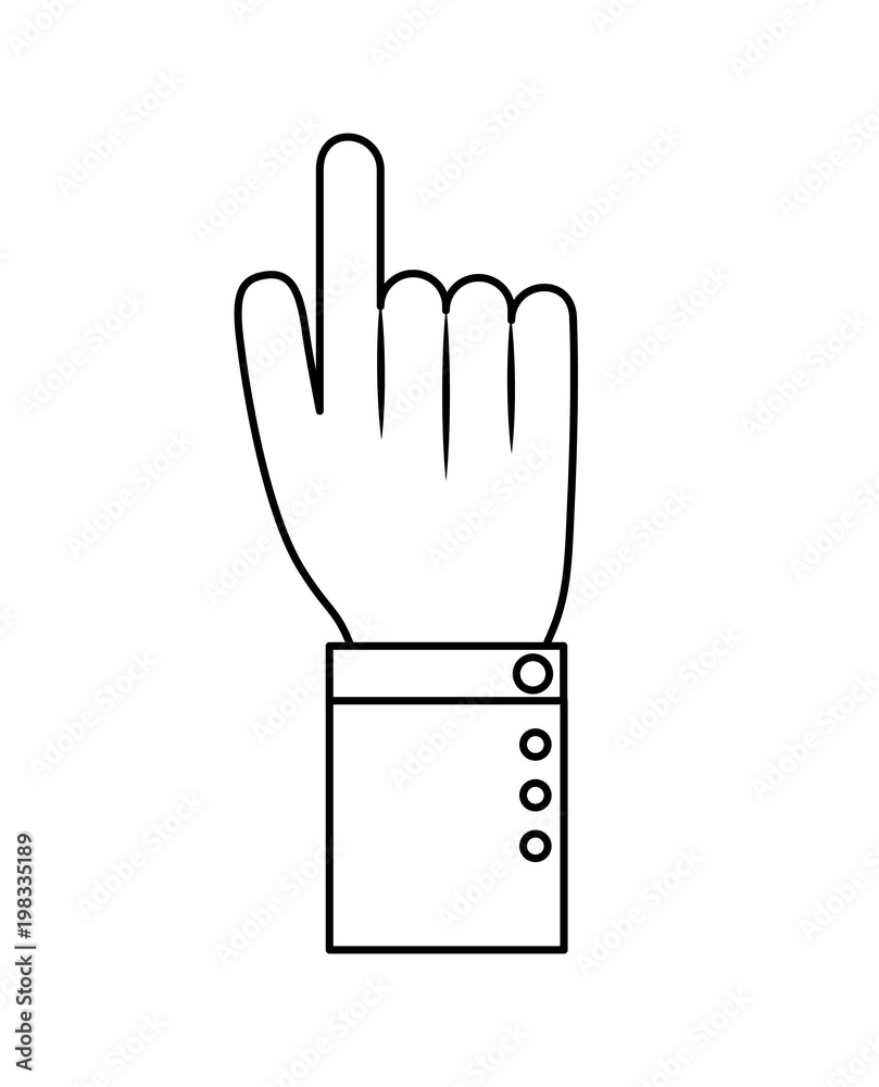 hand human index icon vector illustration design hand human index icon vector illustration design