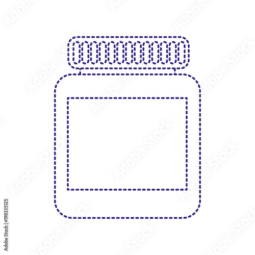 dotted shape medical ointment jar cream product