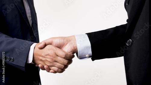 Businessman shaking hands.Business,meeting,negotiating,good deal,success,agreement concept.With clipping path.