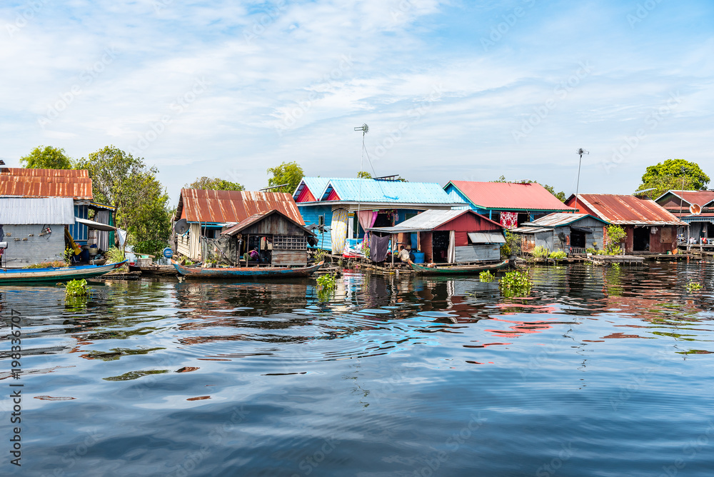 Wohnen auf dem Tonle Sap