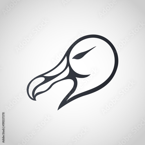 Albatross logo icon design, vector illustration