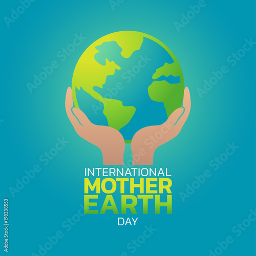 International Mother Earth Day logo icon design, vector illustration