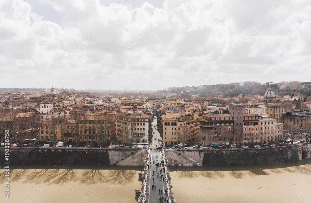 Panoramic view of Rome
