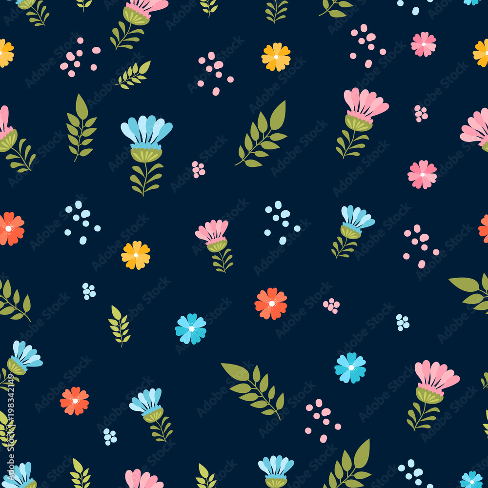 Seamless pattern with flowers Seamless pattern with flowers