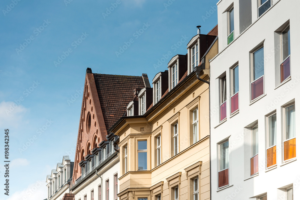 Beautiful street view of Traditional old buildings in Berlin