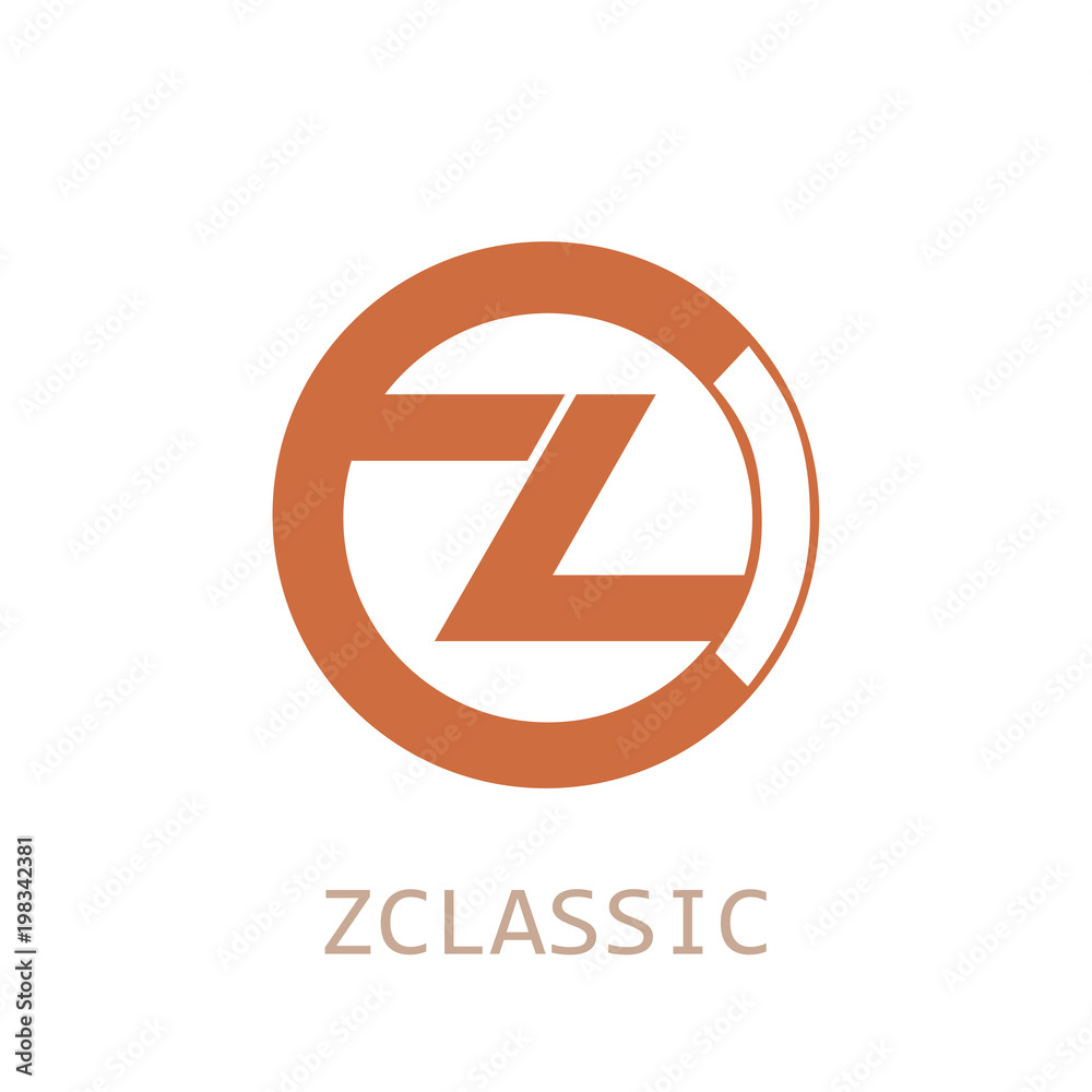 ZClassic Cryptocurrency Sign Isolated