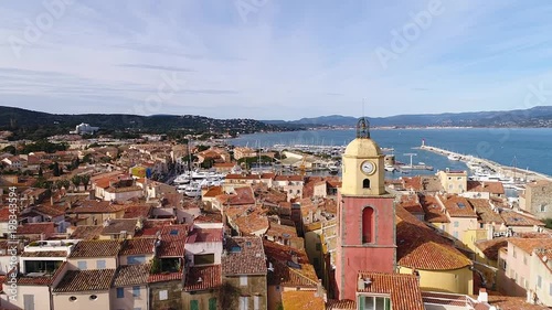 France, Aerial view of St Tropez, HD movie (1920X1080)