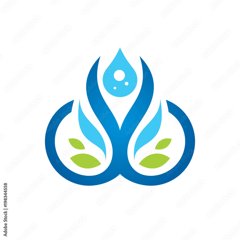 Premium Pure water abstract sign Premium Pure water abstract sign
