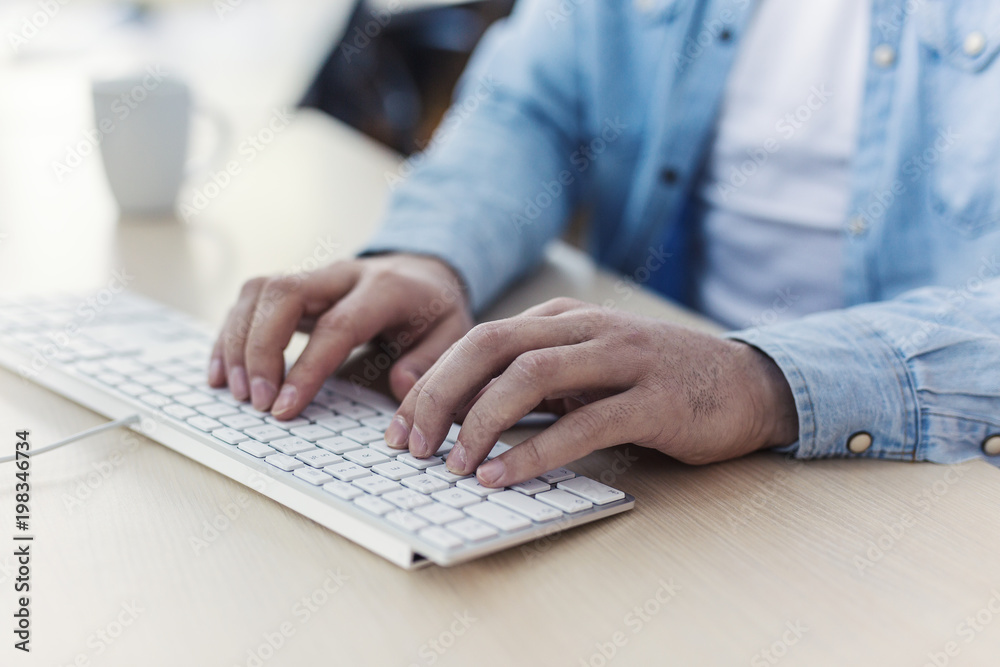 Typing hands Typing hands