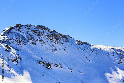 snowcapped mountains