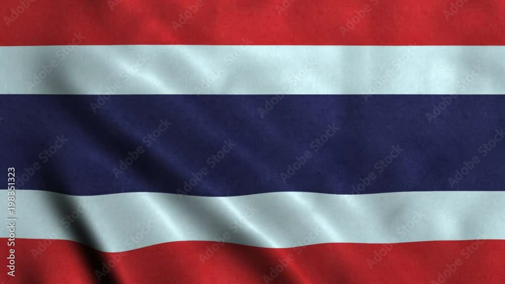4K Seamless Loopable Flag of Thailand 4K Seamless Loopable Flag of Thailand