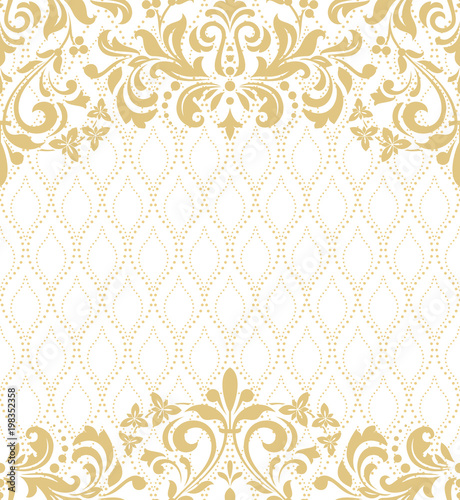 Abstract floral pattern. Vector seamless background. Perfect for invitations or announcements.