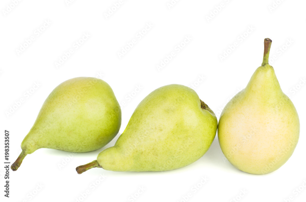 Three green pears Three green pears