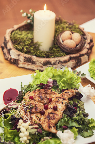 quail roasted with sweet an...