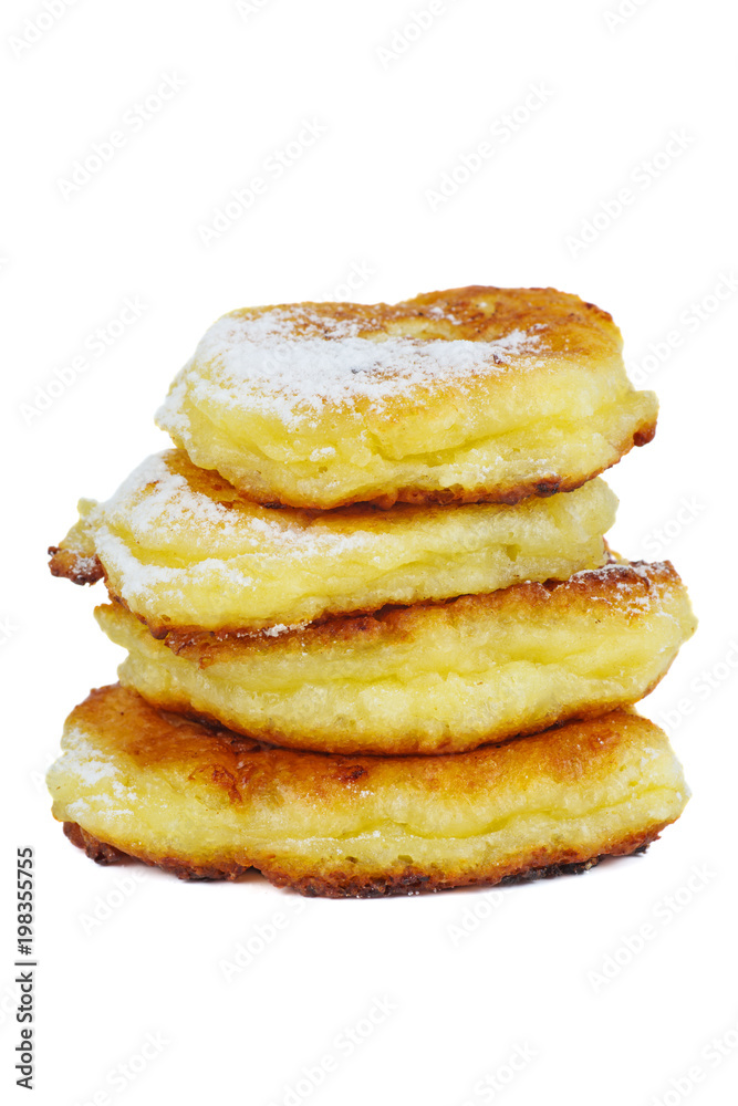 Four cottage cheese pancakes