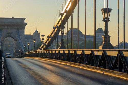 Road on Budapest Chain bridge © Yury Kirillov