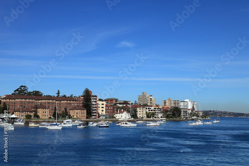 Yachts and coastline of Sydney, Australia