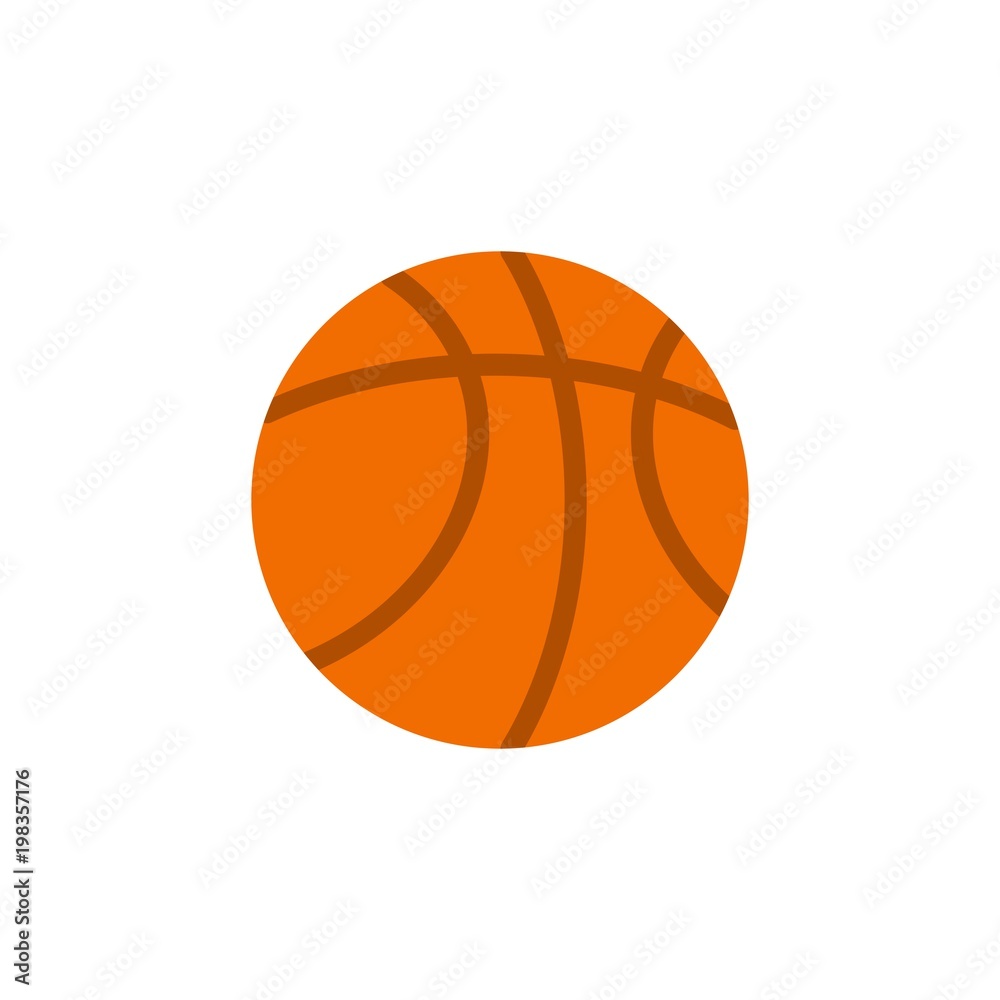 basketball flat vector icon. Modern simple isolated sign. Pixel perfect vector  illustration for logo, website, mobile app and other designs