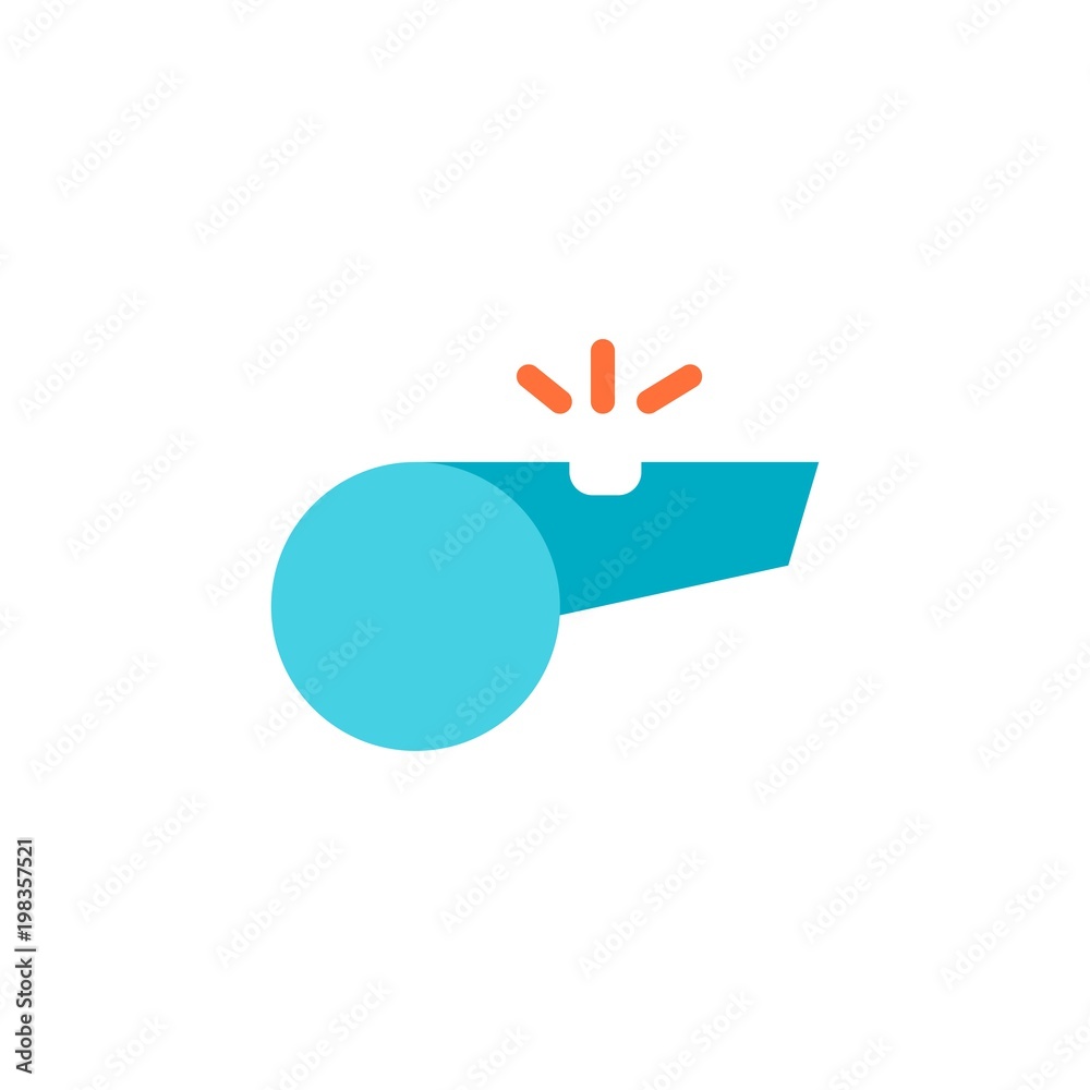 referee flat vector icon. Modern simple isolated sign. Pixel perfect vector  illustration for logo, website, mobile app and other designs