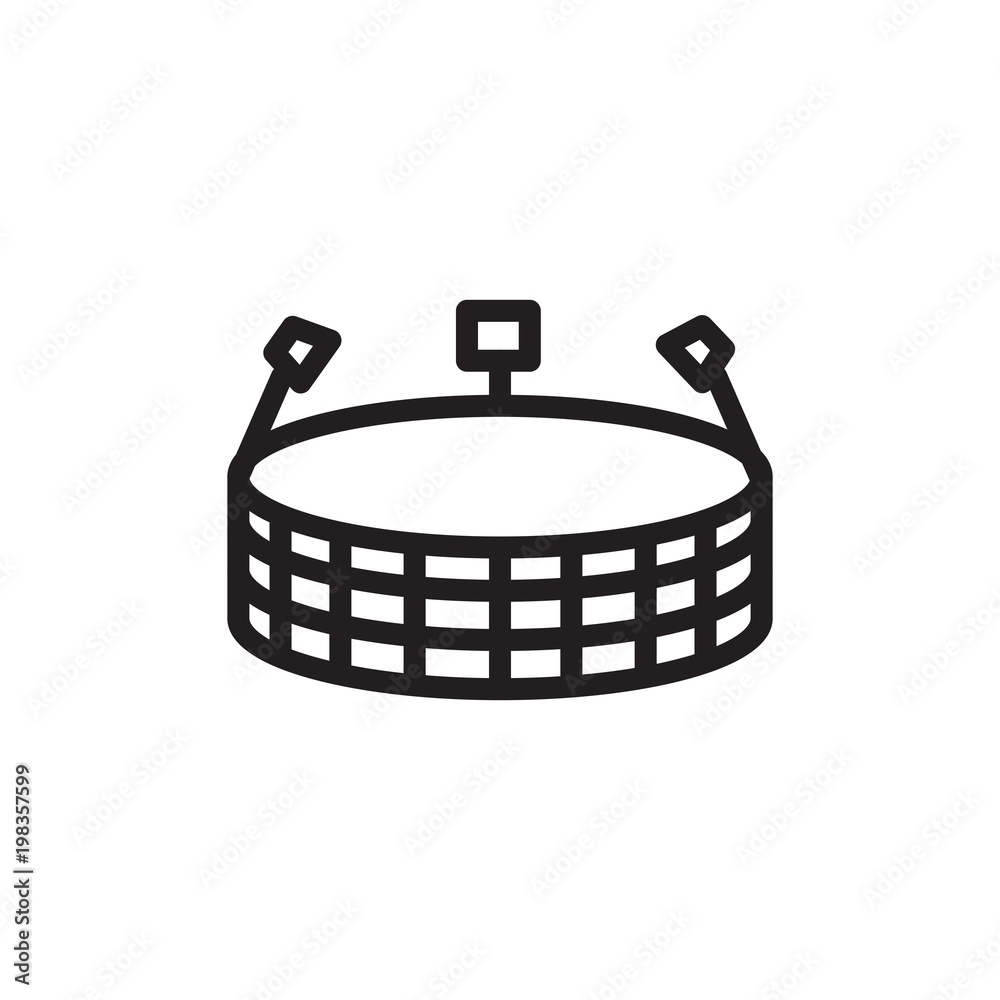 Olympic stadium flat vector icon. Modern simple isolated sign. Pixel perfect vector illustration for logo, website, mobile app and other designs Olympic stadium flat vector icon. Modern simple isolated sign. Pixel perfect vector illustration for logo, website, mobile app and other designs