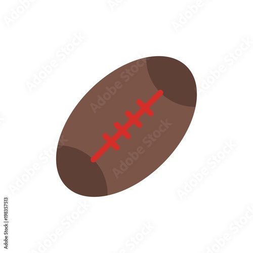 rugby ball flat vector icon. Modern simple isolated sign. Pixel perfect vector  illustration for logo, website, mobile app and other designs