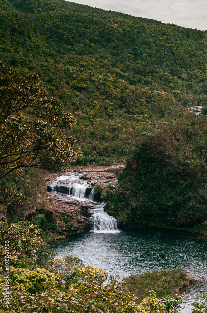 Fototapeta premium Scenery of Mariyudo waterfall - Iriomote island, Okinawa