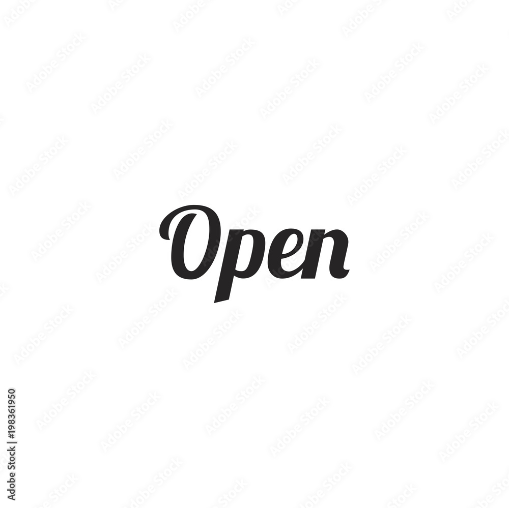 open icon. sign design open icon. sign design