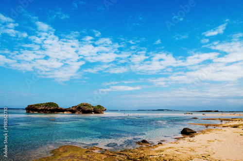 Rock and stone scenery of Hoshizuna beach, Iriomote isalnd - Okinawa, Japan © PixHound