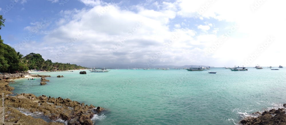 Fototapeta premium panoramic view of Boracay, Philippines