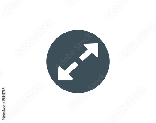 Arrow modern flat icon 