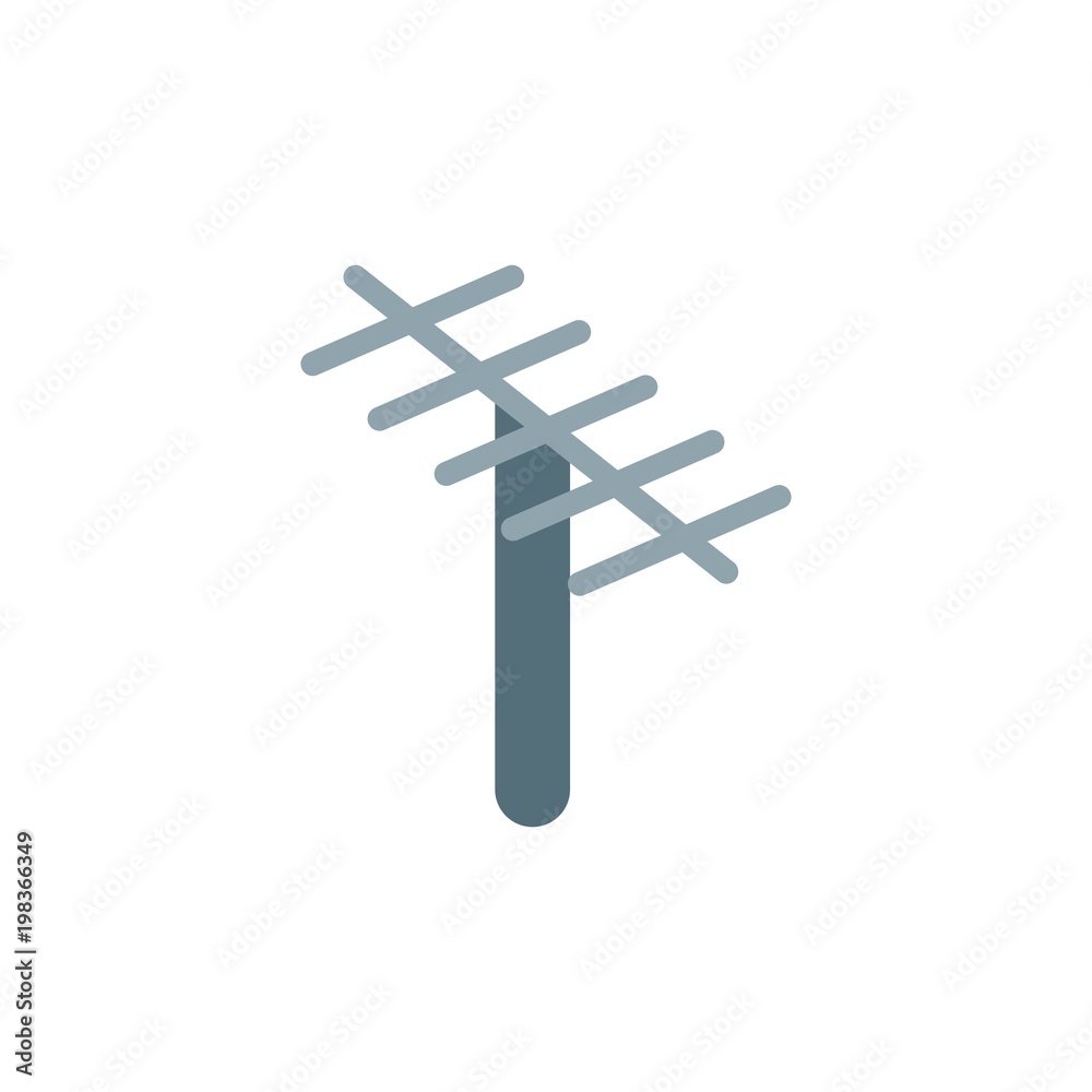 antenna, satellite flat vector icon. Modern simple isolated sign. Pixel perfect vector  illustration for logo, website, mobile app and other designs