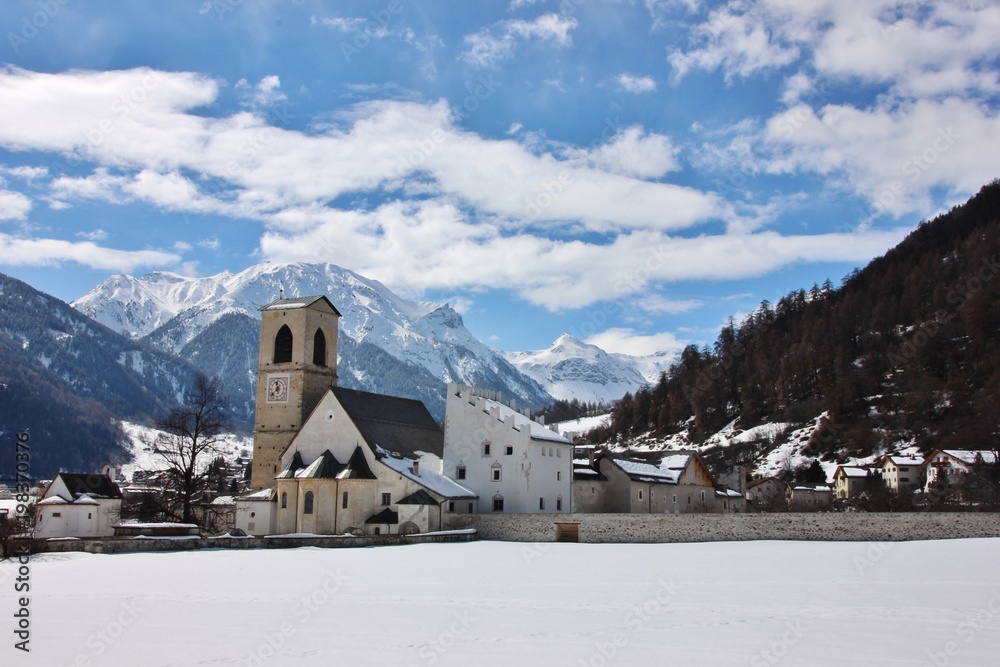 Monastery of St. Johann in Müstair, Santa Maria Val Müstair, Switzerland