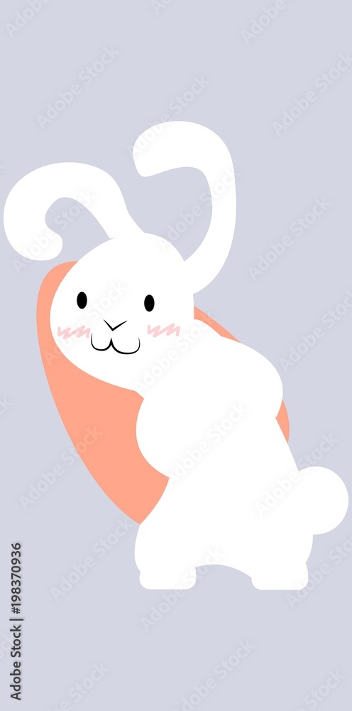 Conejito Blanco con fondo Conejito Blanco con fondo