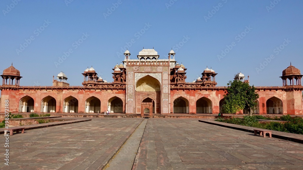 Akbar Mausoleum in Agra, Indien - Mogularchitektur