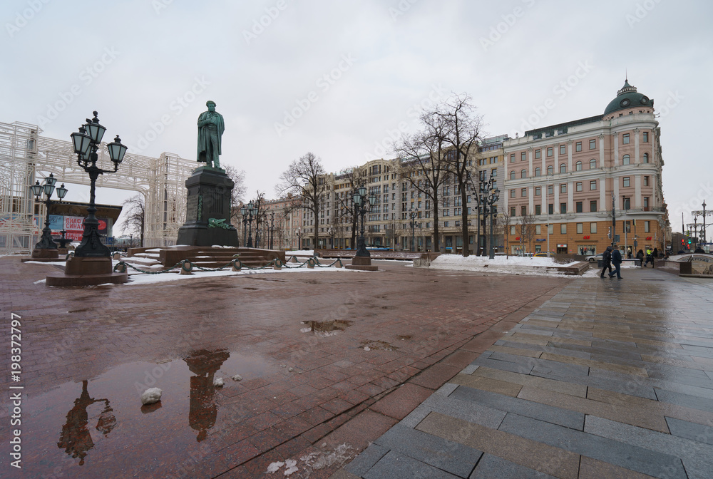 Pushkin statue in Moscow