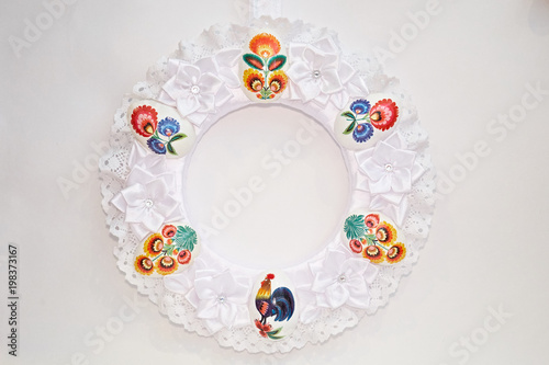 Easter decorative wreath