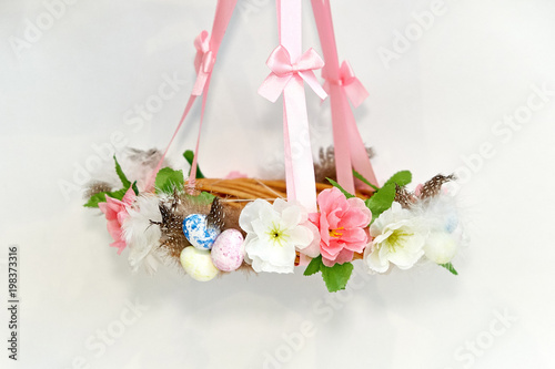 Easter decorative wreath