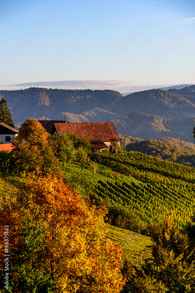 Autumn in southern styria tourist spot
