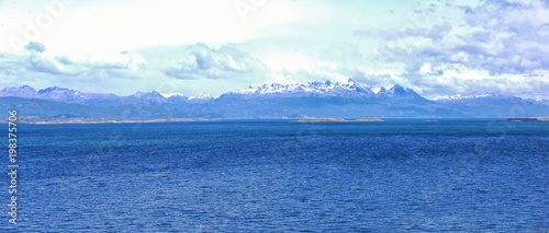 The trail beside the Beagle Channel to the east of Ushuaia patagonia Argentina